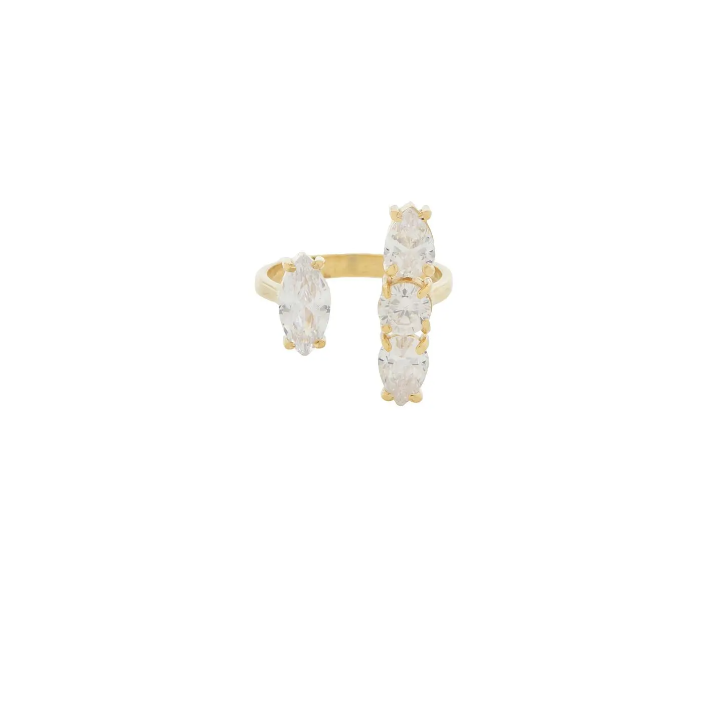 Mazin Jewels Seraphine Ring in Gold
