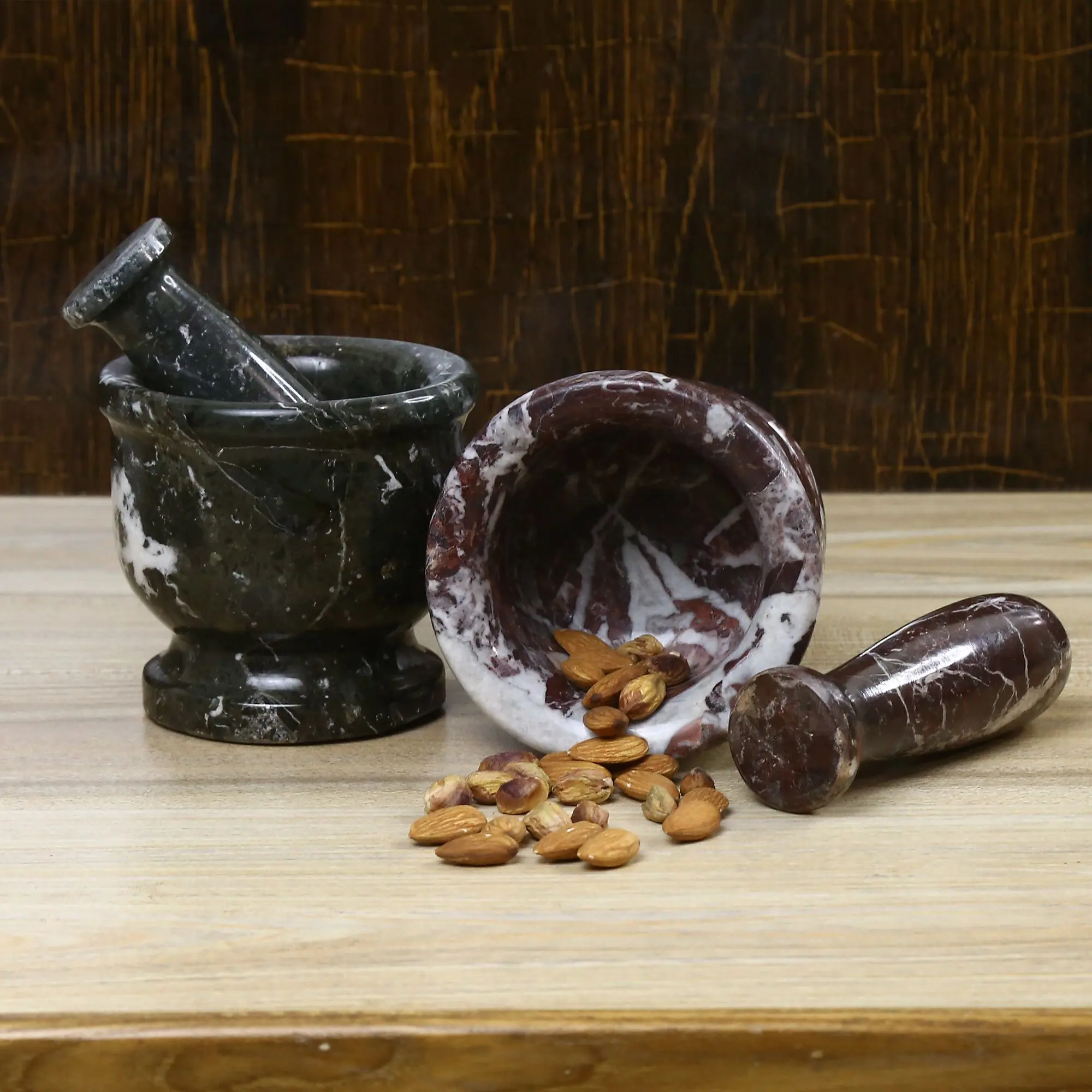 Onyx Mortar Pestle set - Cute Grinder for Spices,Herbs,Potions,Weeds - Kitchen Counter Decor - Gifts for her - Size 3" Equivalent to a Normal Palm Size