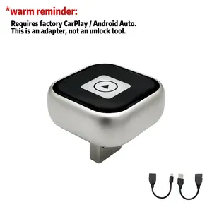 ACT Latest 2-in-1 Wireless CarPlay & Android Auto Dongle – Converts Wired CarPlay to Wireless, Compatible with USB Port