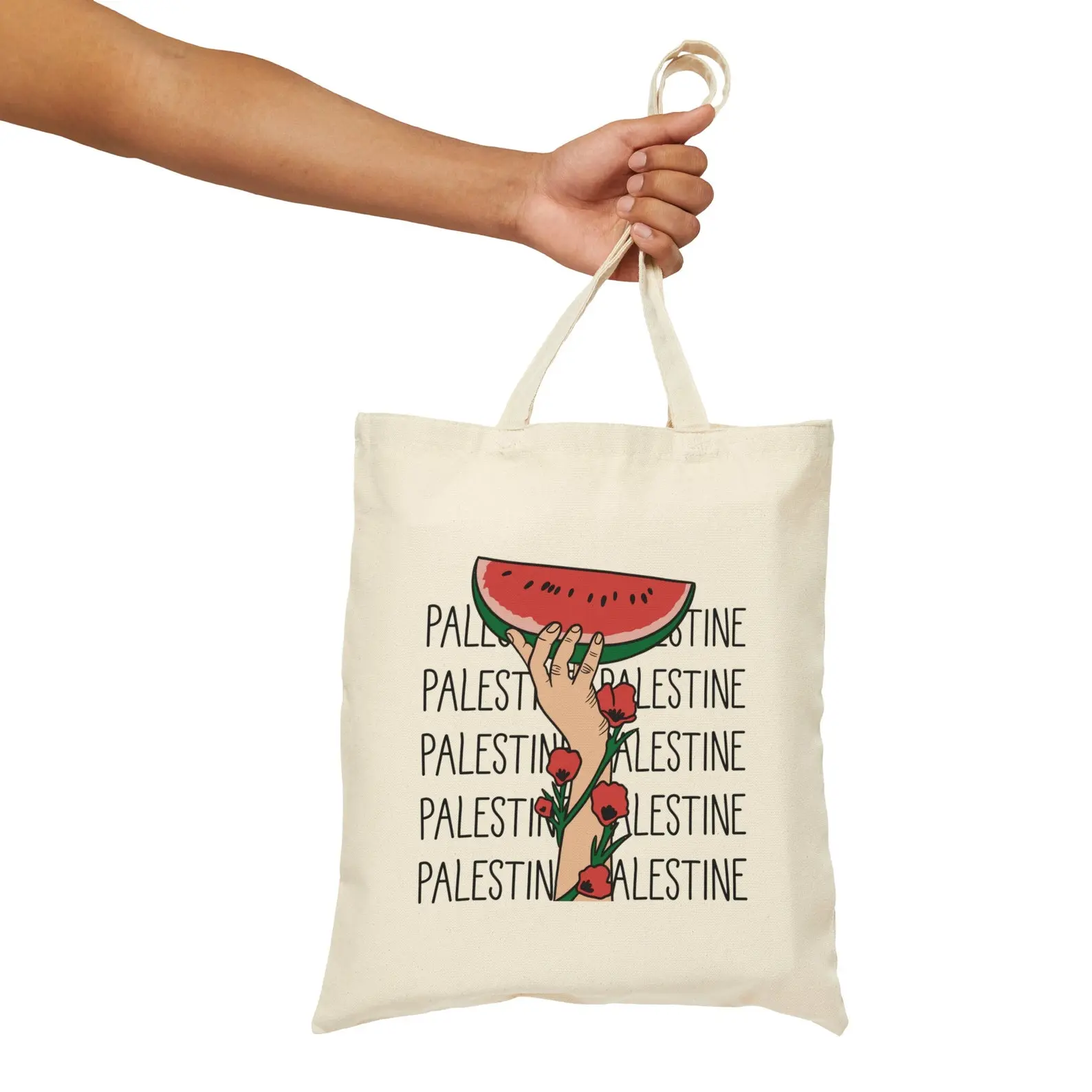Palestine tote bag, free gaza tote bag, support palestine bag, canvas grocery bag