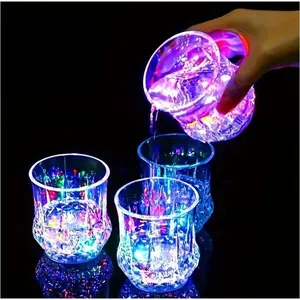 Liquid Activated LED Glow Cups | Multicolor Light Up Tumblers | Christmas Thanksgiving Party Bar Decor