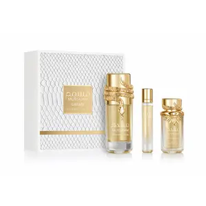 LATTAFA MUSAMAM WHITE INTENSE 3PC GIFT SET(EDP 3.4FL.OZ | 100ML, EDP 0.4FL.OZ | 12ML, HAIR MIST 1.6FL.OZ)