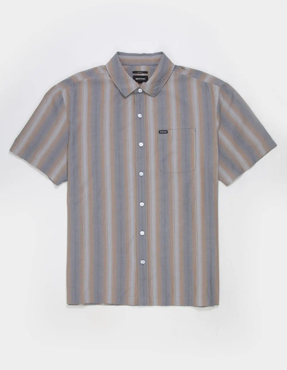 BRIXTON Cru Stripe Mens Button Up Shirt
