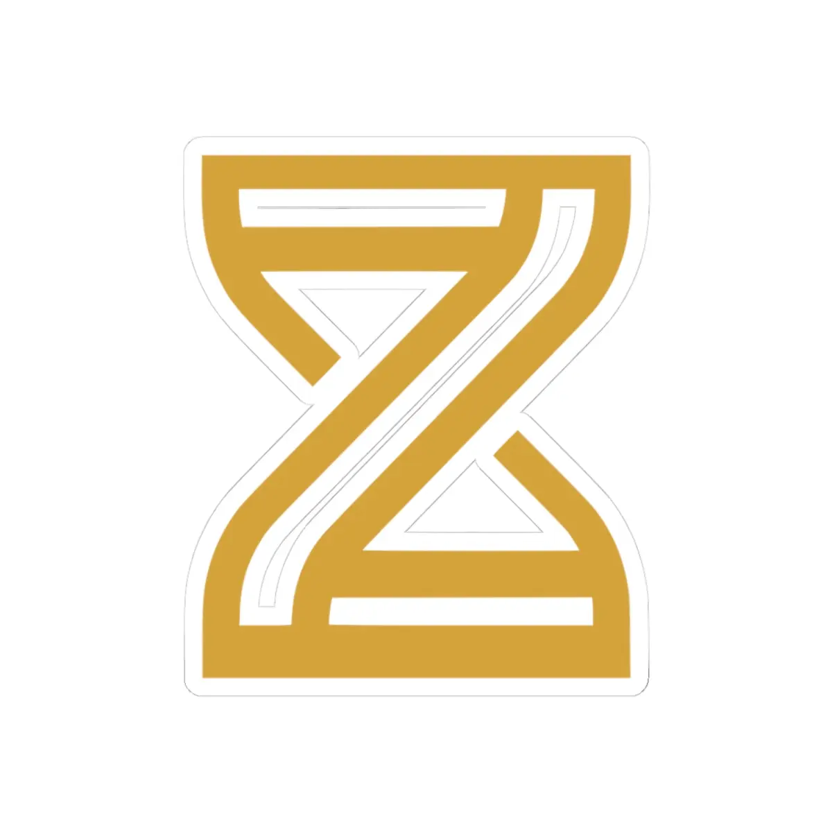 Hourglass Sticker — Kiss-Cut