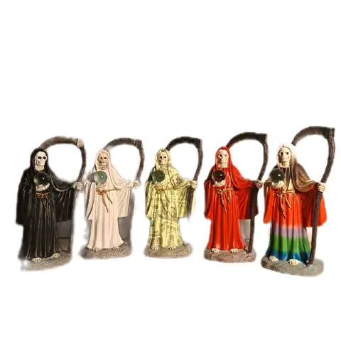 9 inch Santa Muerte Statue - Traditional Decor for Home Decoration with Elegant Design and Spiritual Aura Decorative Figurines Collectible Figurines