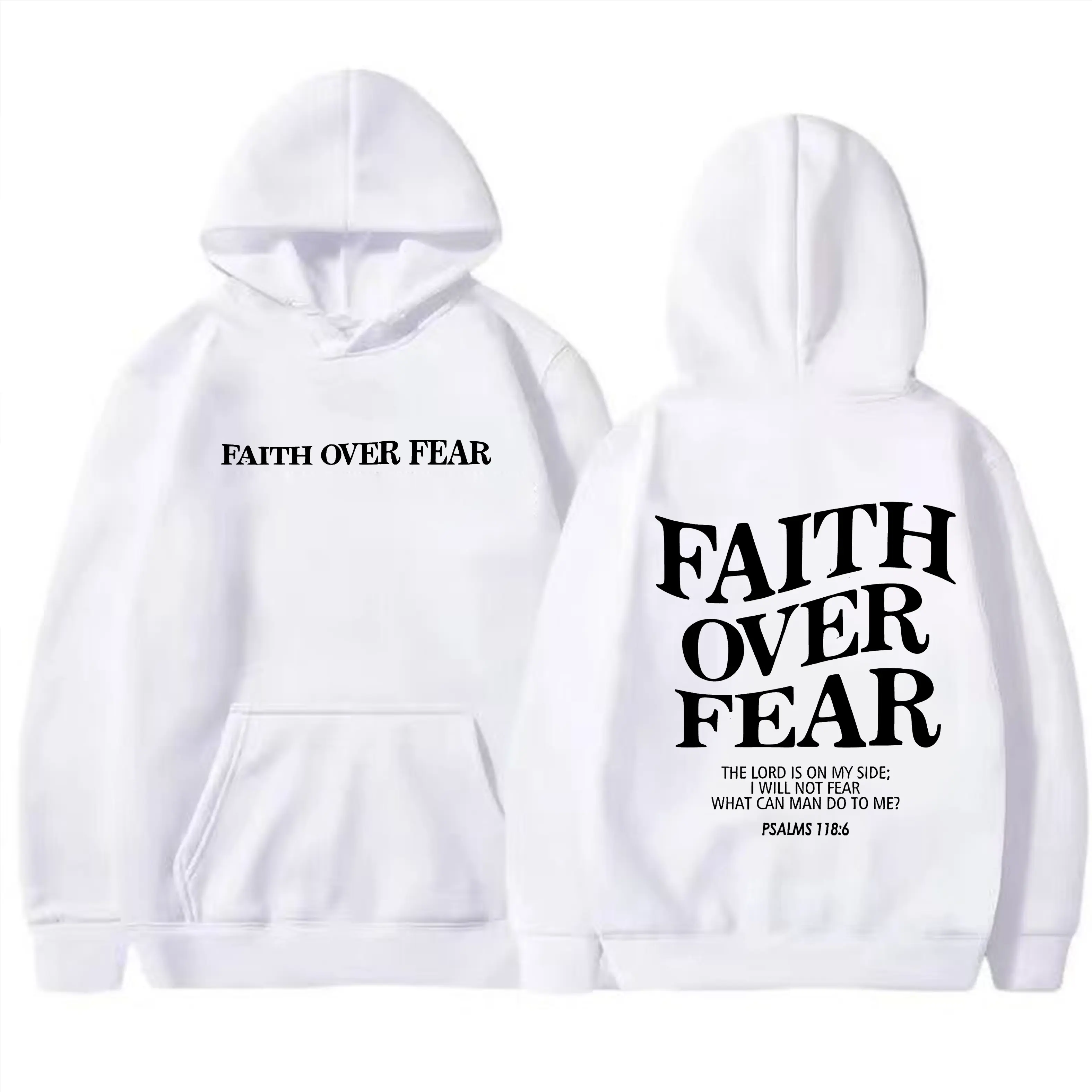 hooded sweatshirt-white