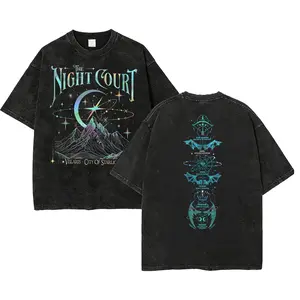 Velaris The Night Court Acotar 2 Sided Shirt, Velaris The Night Court Shirt, Court Of Dreams, Inner Circle Acotar Shirt, ACOTAR Merch, Sarah J Maas Fan Tee, Fantasy Romance Graphic T-Shirt, Booktok Book Lover Gift, Unisex Cotton Crewneck, A Court of Thorn