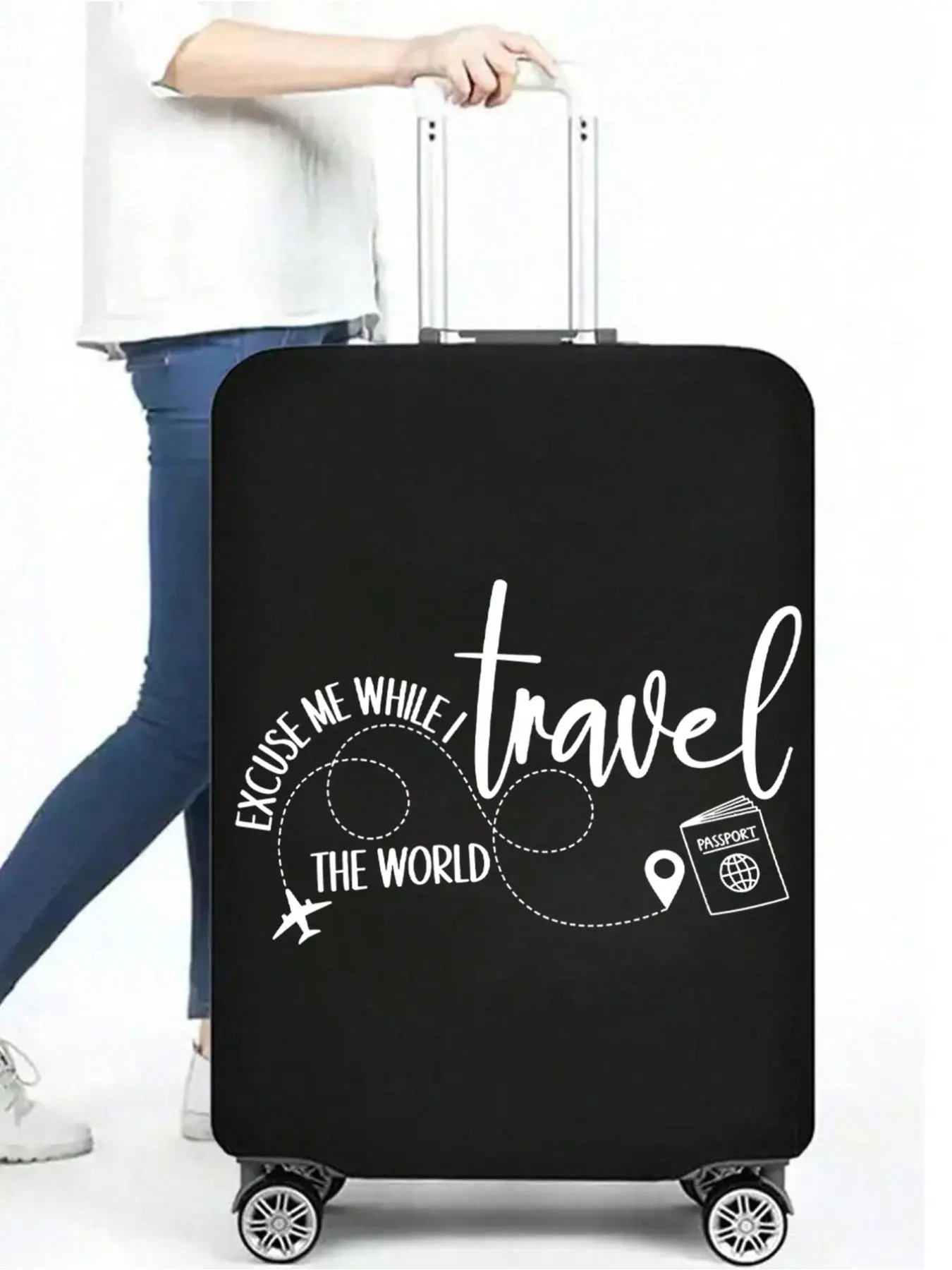 Durable Luggage Protector Case 18-32 Inches, Luggage Cover, Luggage Accessories, Dustproof Scratch Resistant, Elastic Edge, Ideal for Travel, Business, Gifts