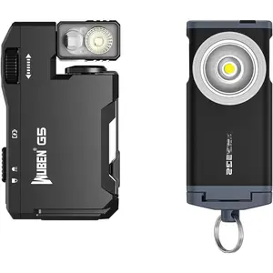 G5 Rechargeable EDC Flashlight 400 Lumens Dual Light Sources Bundle G2 EDC Flashlight Rechargeable, Super Bright 500 Lumens  Flashlight