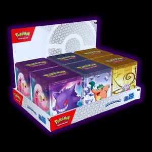 Pokemon Stacking Tin Case 6x Tins Factory Sealed Brand New