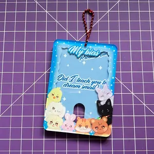 Kpop Acrylic Photocard Holder Keychain