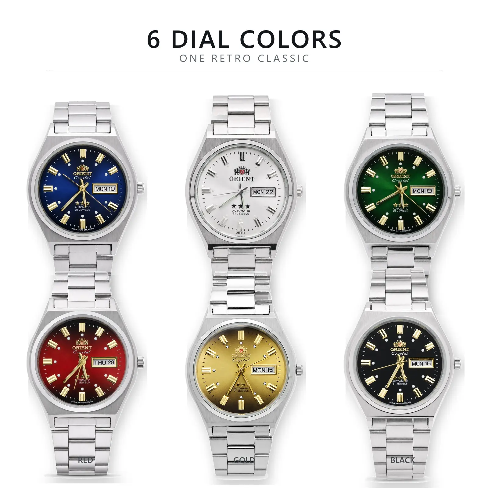 Double Lion retro small dial dual calendar watch