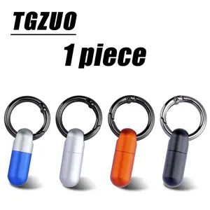 Mini Sealed Bottle, Aluminum Alloy Material, Zinc Alloy Keychain, Multi-Functional Outdoor Edc Tool, Compact and Durable Design