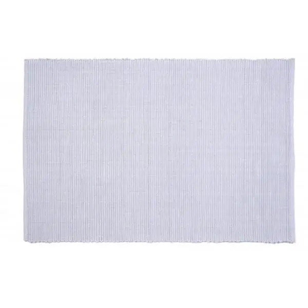 AG-01327S-4 19 in. Ribbed Placemats, Grey Dove - Set of 4