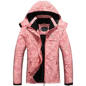 OTU Women's Waterproof Ski Jacket Snowboarding Windbreaker Warm Winter Hooded Mountain Snow Coat
