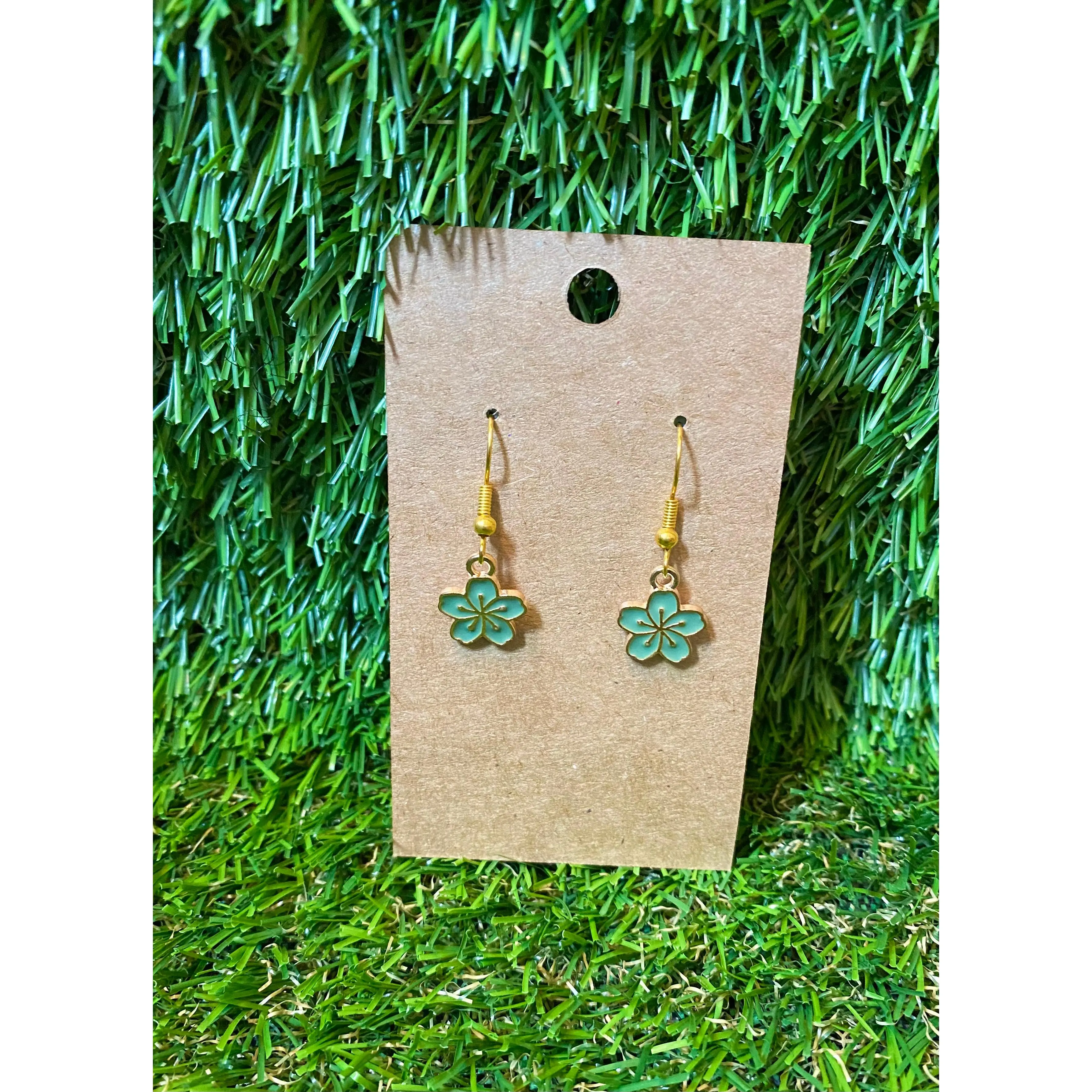 Turquoise Flower Earrings