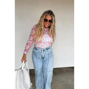 Pink Dress It Up Mesh Top