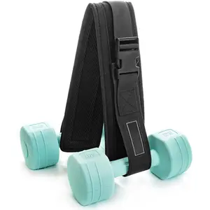 Hip Thrust Belt for Dumbbells & Kettlebells, Non-Slip Padded Booty Belt for Glute Bridges & Lunges, Portable Home Gym Equipment for Women & Men