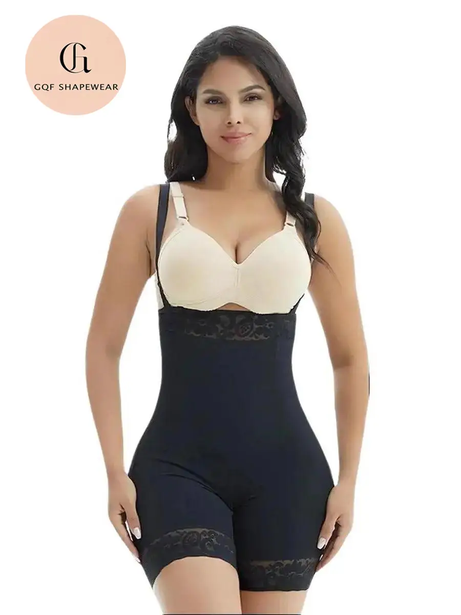 GQF Sculpt High Waist Solid Lace Shapewear 025-Link A – Comfortable, Sculpting Plus Size Tummy Control Basic Underwear for Minimalist