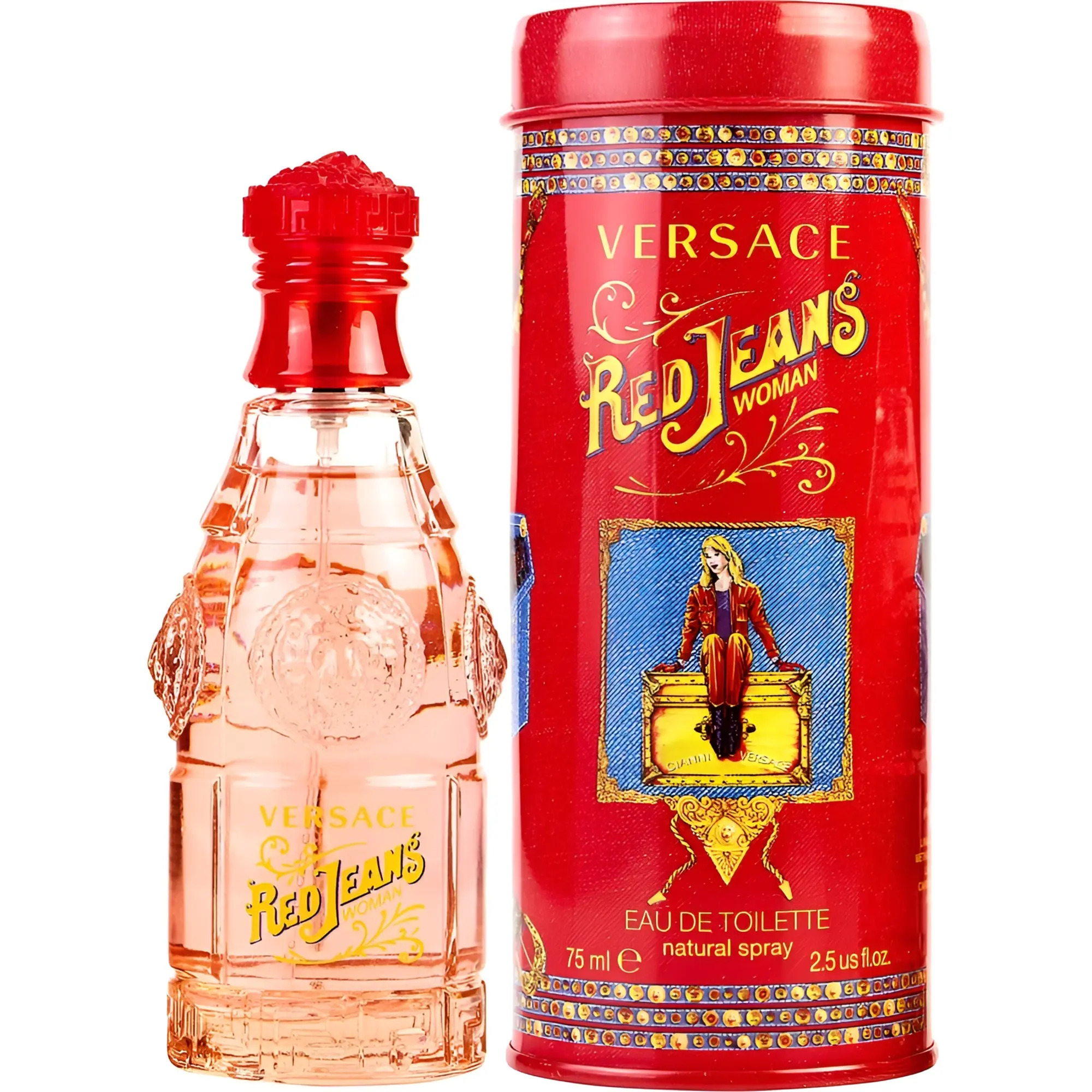 Versace Women's 2.5 Ounce Red Jeans Eau de Toilette Versace Women's 2.5 Ounce Red Jeans Eau de Toilette