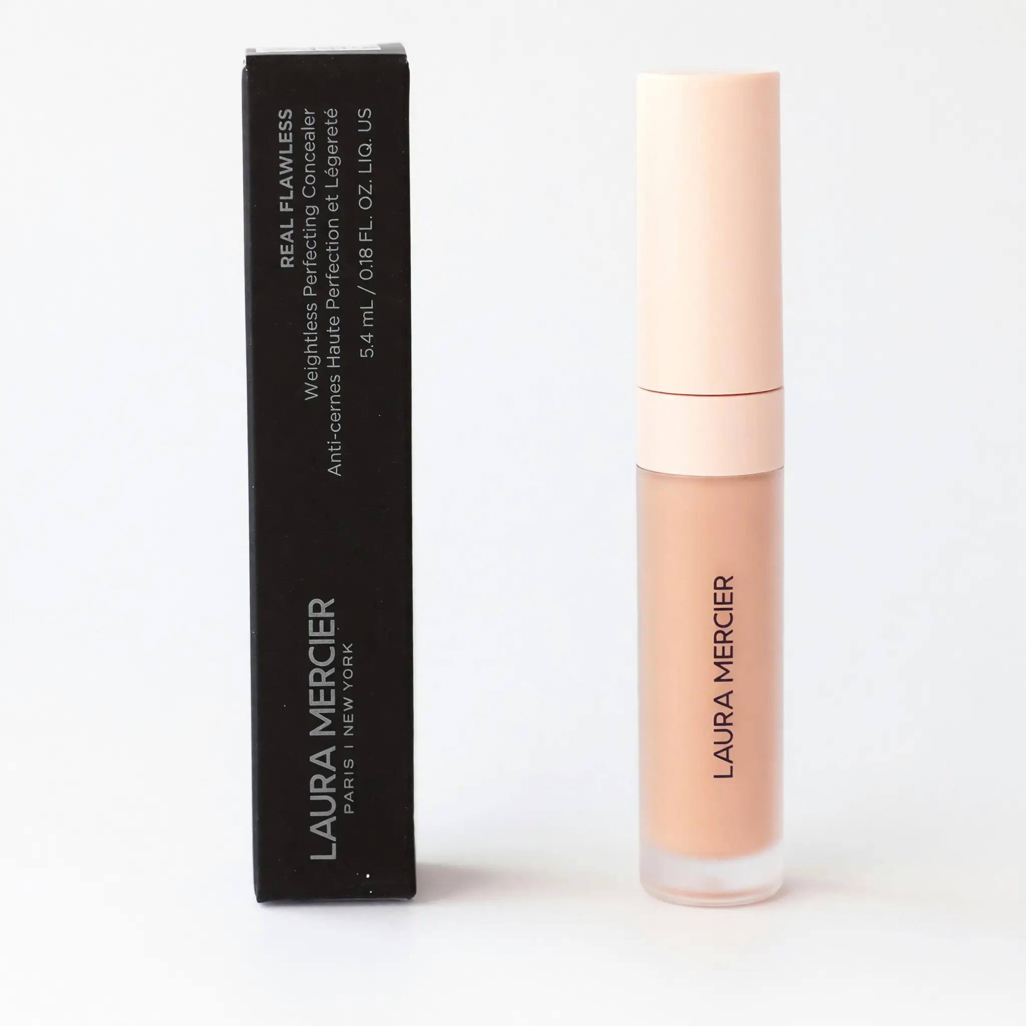 Laura Mercier Real Flawless Weightless Perfecting Concealer - Women's 2C2 Light Cool Undertones Cosmetic Makeup, Face Makeup with Natural Look Perfecting Formulas - 0.18 oz