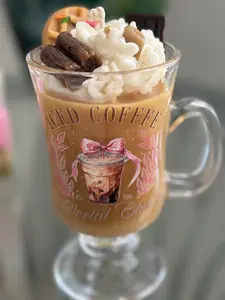 Vela de Café Sencillo - Simple Coffee Scented Candle for Coffee Lovers Minimalist Design Easy to Use Versatile for Home Office