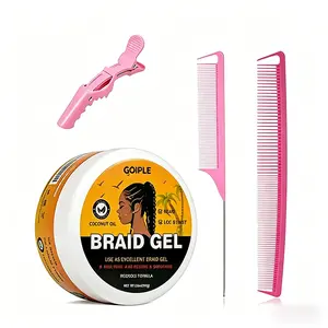 Hairline Styling Gel Wax with Comb | Strong Hold Edge Control, Non-Greasy, Long-Lasting, Tames Flyaways & Baby Hair