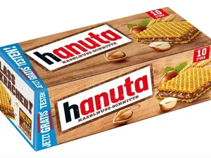 Ferrero Hanuta Wafers Filled with Hazelnut Cream (10 Pcs Box)