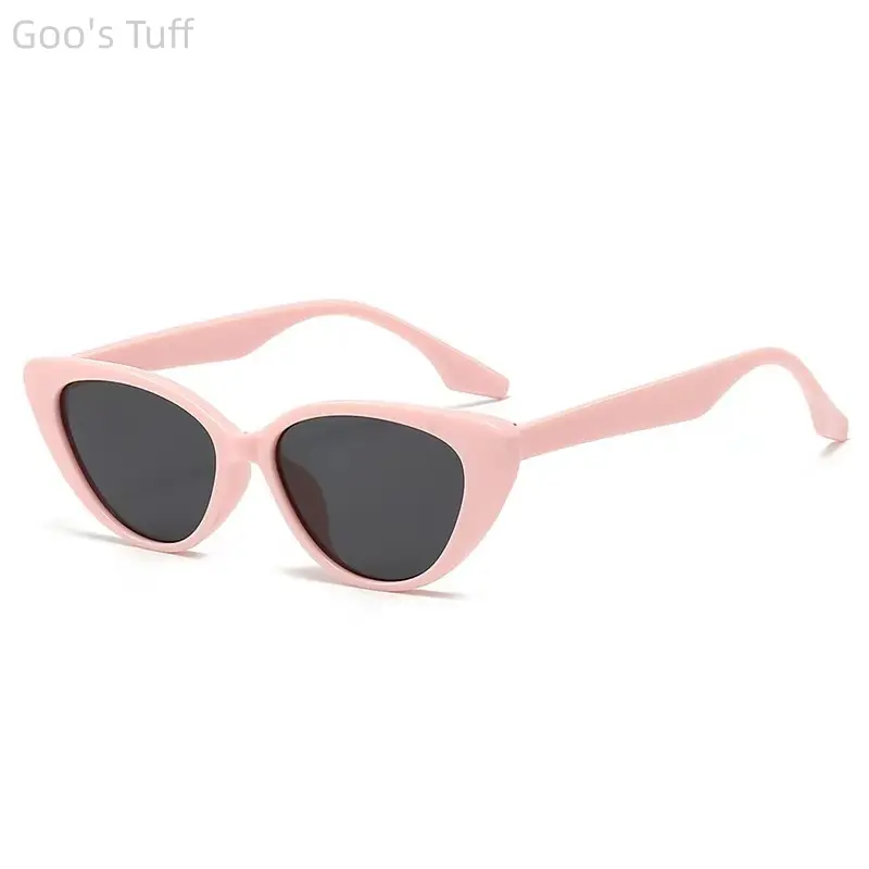 Y2K Cat Eye Sunglasses for Women Retro Trendy UV400 Protection Small Frame Sun Glasses Classic Shades for Summer Beach Party and Everyday Styling