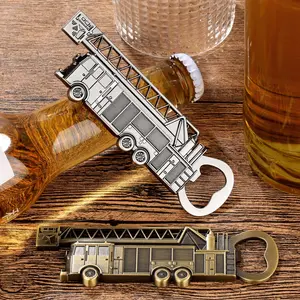 Fire Truck Bottle Opener, Bottle Cap Opener, Personalized Beer Opener, Unisex Beer Gift, Birthday Father's Day Christmas Present, Beer Accessories