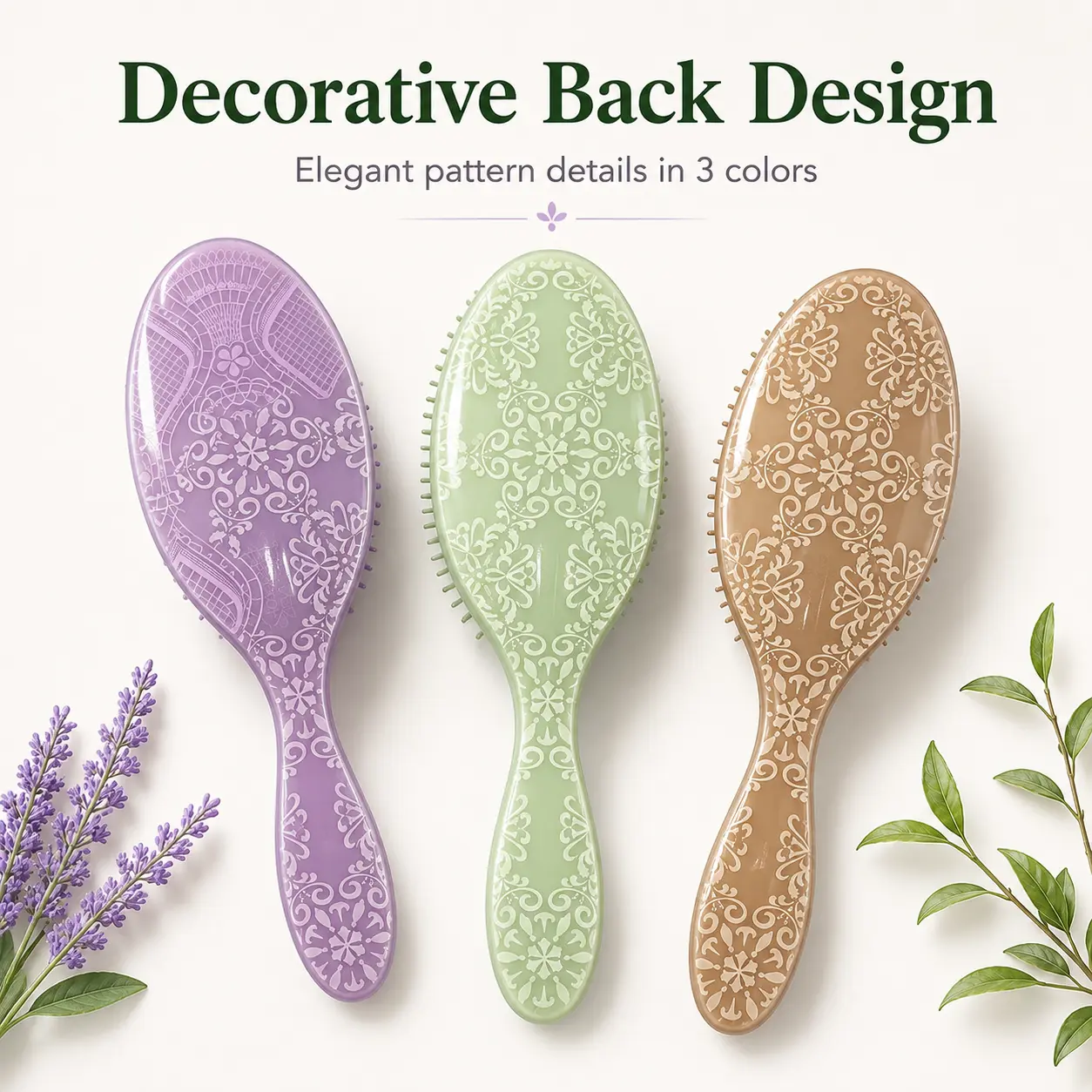 Unisex New Printed Airbag Release Comb - Lightweight, Fashionable, Soft-Teeth Scalp Massage Tool, Root-Safe, Hair Loss Reduction, for Dry/Wet & Damaged Hair (Beauty & Personal Care Haircare Styling Accessory)