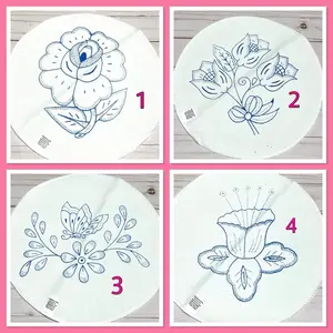 Tortillero para bordar - Diamante Fabric Stamped Embroidery - Bordado - Tortilla Warmer Fabriic
