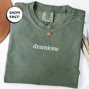 Dramione Manacled Potterhead Fan Tee, Bookish Graphic Shirt With Malfoy Hermione Reference, Inspired Book Fandom Lovers | MT368