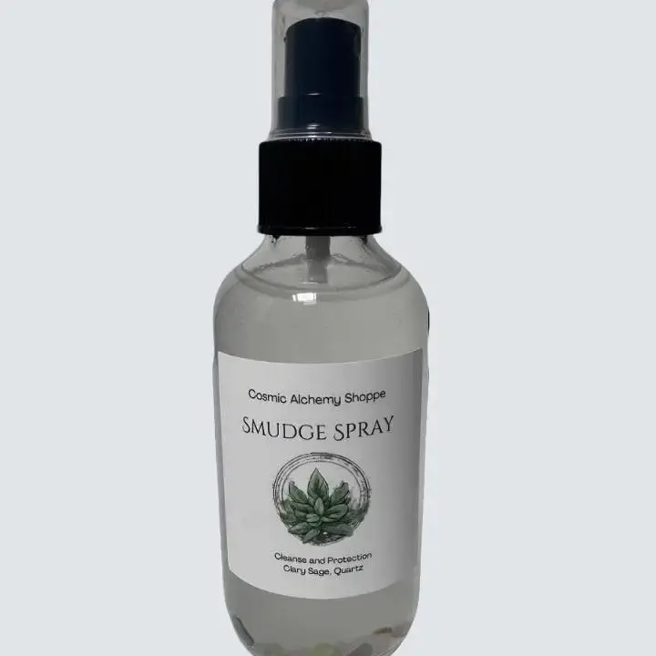 2 fl oz Aromatic Sage Smudge Protection Spray - Home Scent Aromatherapy Fragrance with Botanical Incense, Dragon Blood Notes, Home Care Gift Item