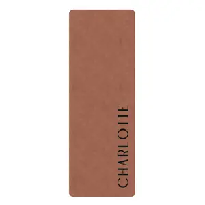 Terracotta D6 Mat Custom Order- flair to all your yoga sessions with this custom-printed rubber yoga mat