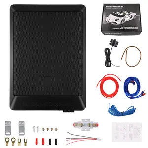 10" 1200W Ultra-thin Subwoofer, Built-in Amplifier, Enhanced Bass Independent Control, Suitable for Truck/SUV/Jeep