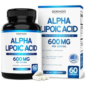 NEW SALE !!! Alpha Lipoic Acid 600mg per Serving 60 Capsules - Potent Antioxidant for Neuropathy and Cardiovascular Health (ALA Supplement) - Third Party Tested, Non-GMO, Gluten Free, Vegan & USA Made