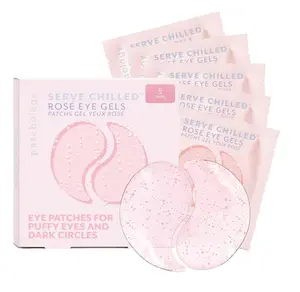 Patchology Serve Chilled Rosé Hydrating Under Eye Patches – Hyaluronic Acid & Antioxidant-Infused Eye Masks to Reduce Dark Circles, Puffiness & Fine Lines - Ideal Skincare Essentials (5 Pairs)