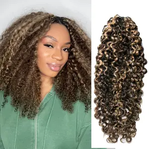 YWIGS Brown Crochet Human Hair for Miracle Knots Boho Braids #4/27, #4/30, #27/30 Blend Color Crochet Hair Pre-Separated Water Deep Wave Crochet Hair Human Hair  #tiktokshopmemorialday