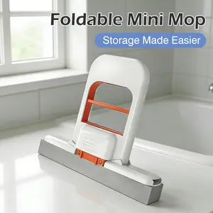 1 Count Self Squeezing Mini Mop, Multi-Surface Safe Sponge Mop for Home Us