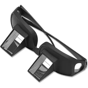 Lazy Glasses Bed Prism Glasses Spectacles Horizontal High Definition Glasses Prism Periscope Lie Down Eyeglasses for Reading and Watch TV in Bed Unisex