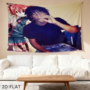 Tapestry 1Pc Anime Boy T-Shirt Banner & Flag With Free Installation - Horizontal Manga Wall Hanging, Fabric Suitable For Room Decor, Themed Parties, Anime Conventions