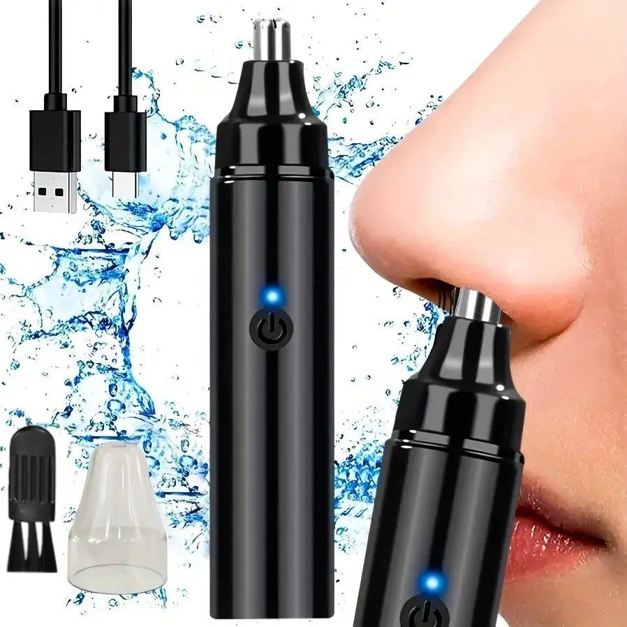 Portable Nose Hair Trimmer for Men, Cordless Hair Shaver for Nose, Ear, and Eyebrows, Personal Care Appliances for Men