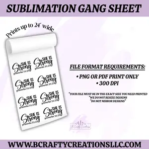 Sublimation Gang Sheet