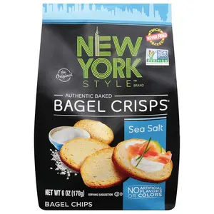 Bagel Crisps, Sea Salt, 6 Ounce