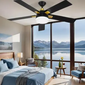 YITAHOME 52"/65'' Modern Ceiling Fan with Light Remote Control Quiet Motor Reversible Function