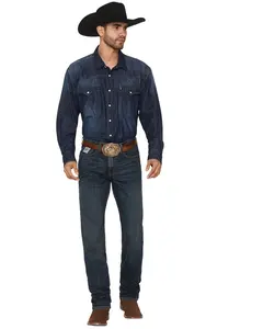 Cinch Men's Silver Label Dark Wash Mid Rise Slim Straight Performance Jeans - Mb98034006 Ind