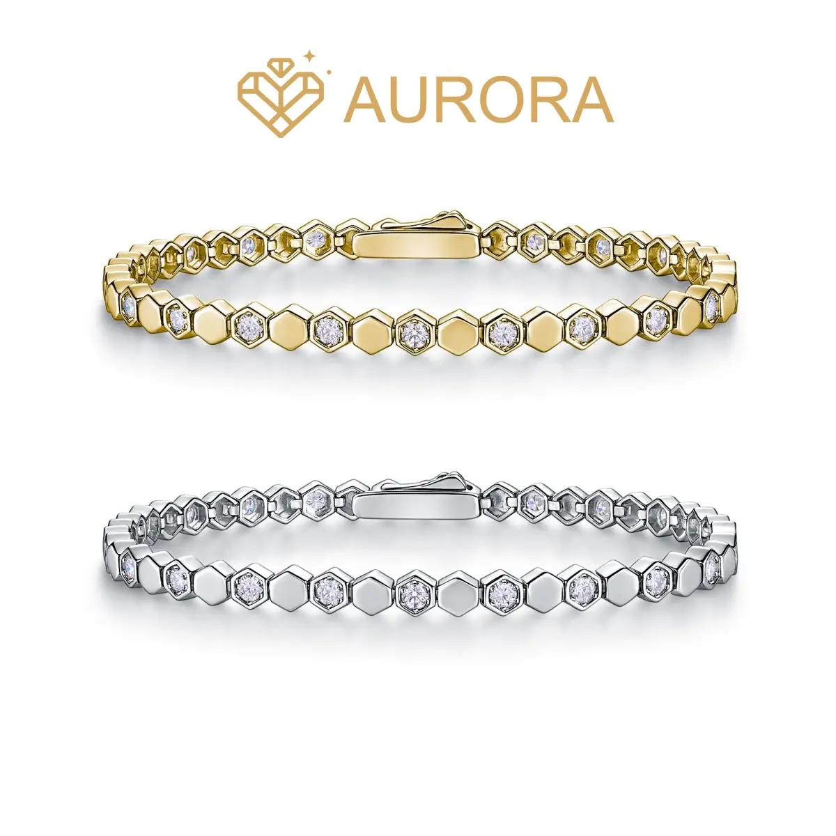 【#210 Shape Charm Bracelet】925 Sterling Silver Full VVS1 Round Synthetic Moissanite Bangle for Female Adults, Customizable High-Quality Birthday Gift Jewelry
