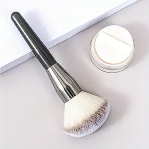 Oversized Fluffy Soft Bristle Makeup Brush, Used for Face Powder, Also Can Be Used for Finishing Powder, Face Makeup Blush Brush, Wooden Handle Makeup Brush, Multifunctional Makeup Brush, Nail Art Brush, Dusting Brush