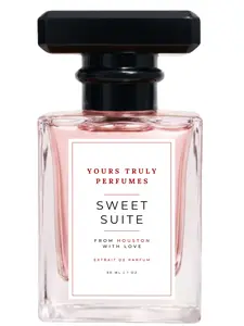 Sweet Suite YOURS TRULY fragrance - Ultra-feminine, creamy, and sugary - Caramel, Coumarin, Honey, Vanilla, White Musk, pear, grapefruit, and raspberry, lily of the valley, rose, marshmallow, creamy musk, blonde woods